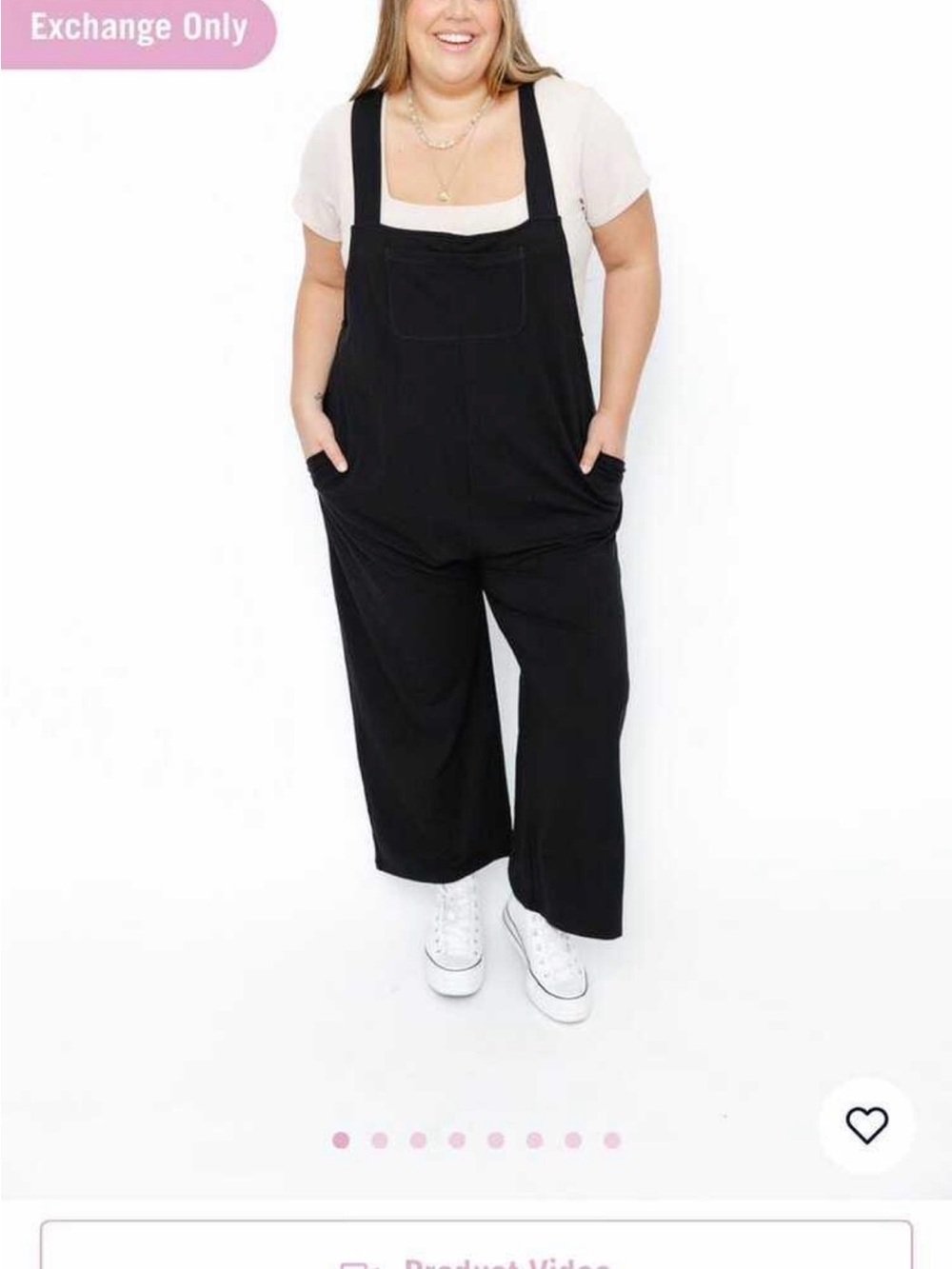 Smash + Tess Black Wide-Leg Overalls Jumpsuit